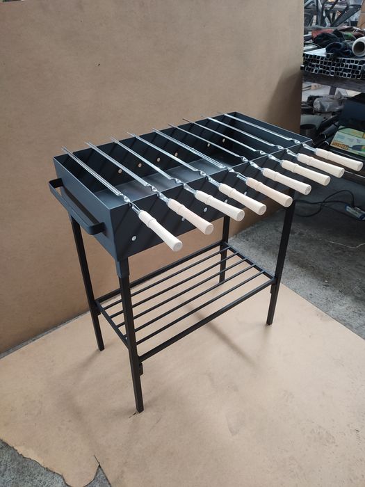 Мангал розбірний ЛОФТ кочерга сувок підставка для казана шомпура