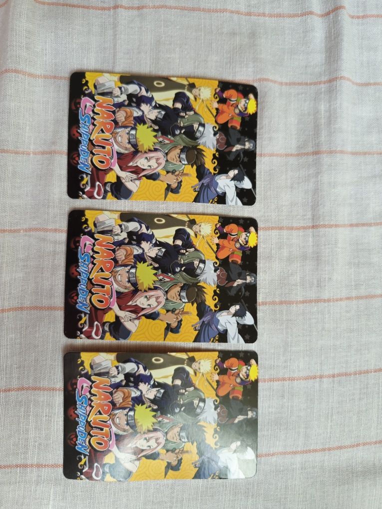 Karty z naruto anime 3 sztuki