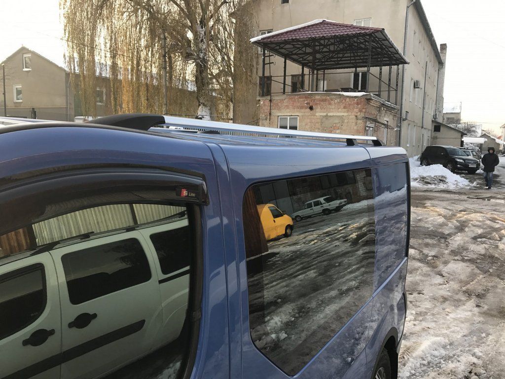 Renault Trafic 2001-2015 рейлінги хром на довгу базу