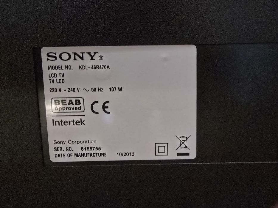 Telewizor Sony Bravia 46 cali, 100 Hz