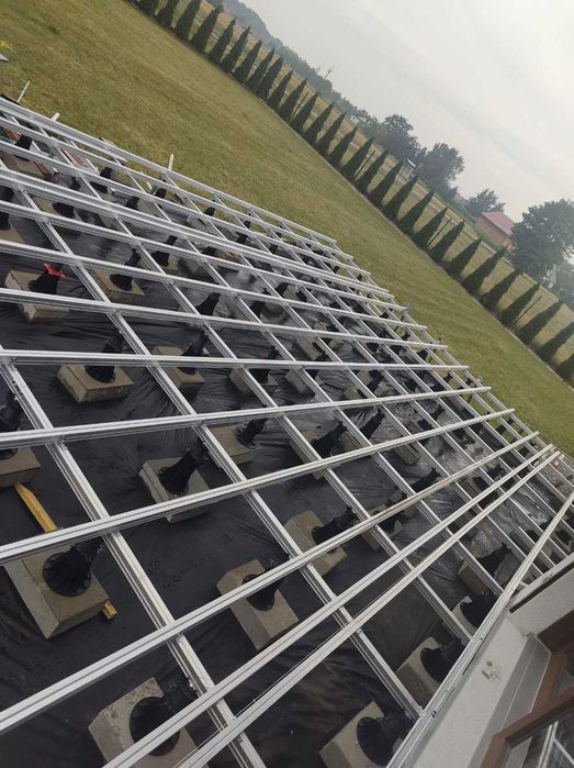 Legary tarasowe pod deskę kompozytową / drewnianą - profile aluminiowe