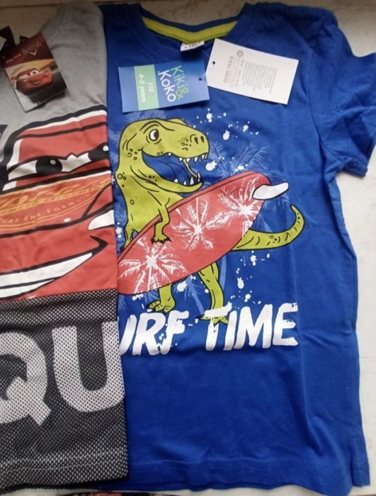 Две футболочки новые на 4-5 лет