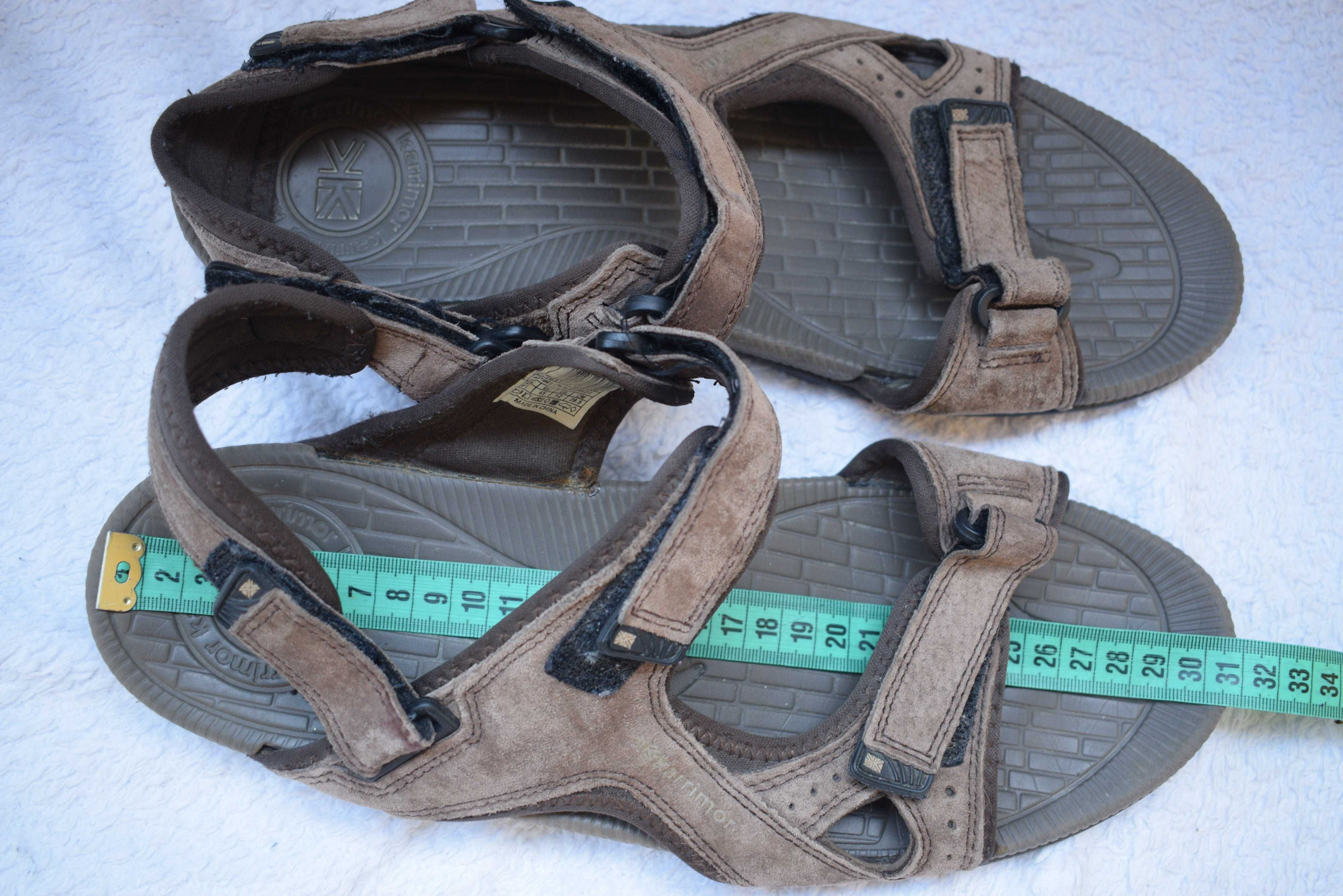 замшевые сандали летние туфли слипоны мокасины Karrimor р. 45 31 см
