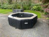Duże jacuzzi ogrodowe podgrzewane Intex SPA JET, basen ogrodowy
