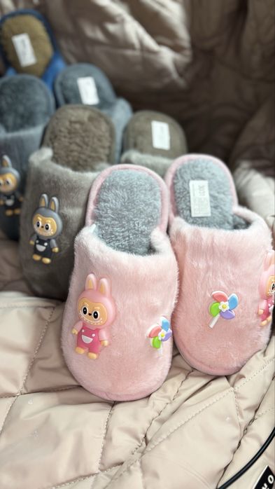 Дитячі капці тапки доя дому змінне взуття доя хлопчика дівчинки 24-35