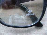 Starocie z PRL - Adidas = Okulary przeciwsłoneczne damskie rozstaw13cm