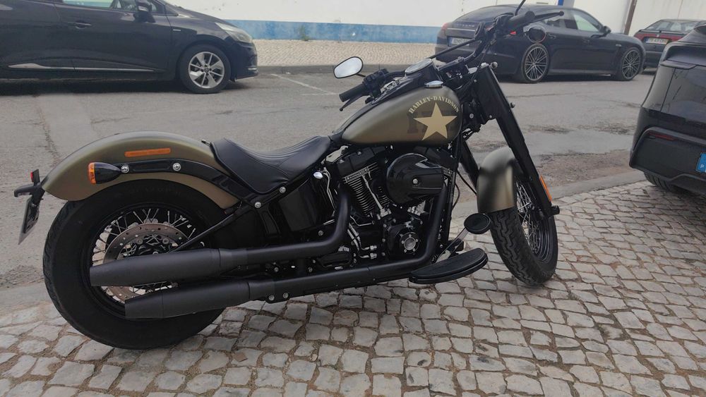 Harley Softail Slim S 110 Green Denim Nacional