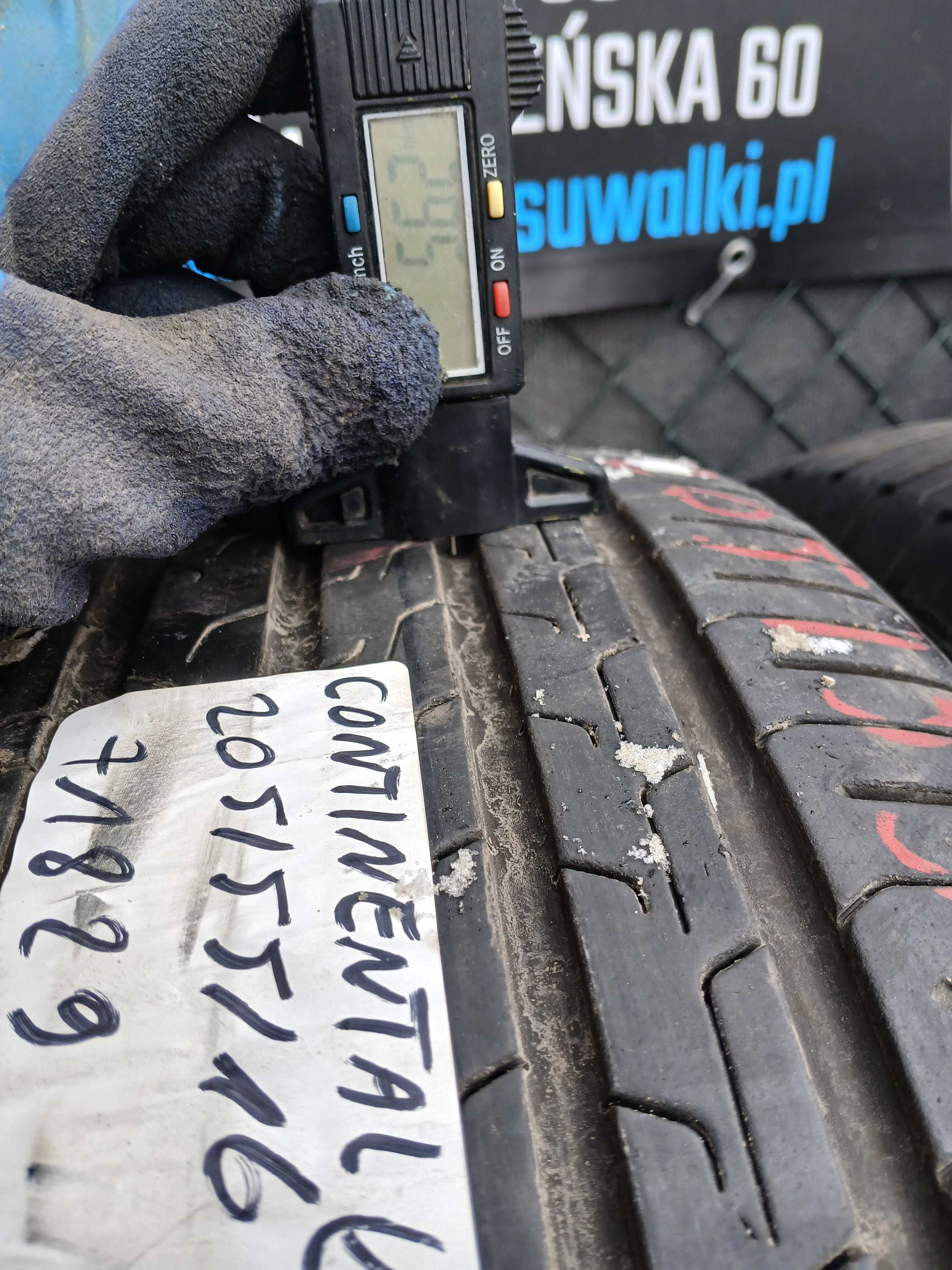4x używane opony letnie 205/55 R16 Continental Montaż GWARANCJA