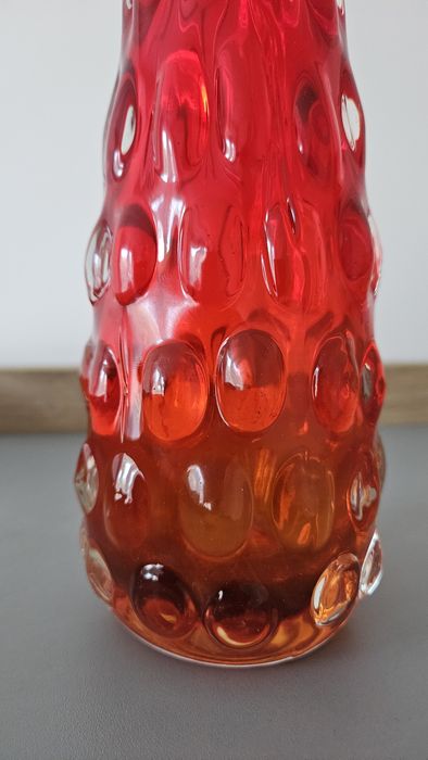 Wazon PRL szkło kolorowe