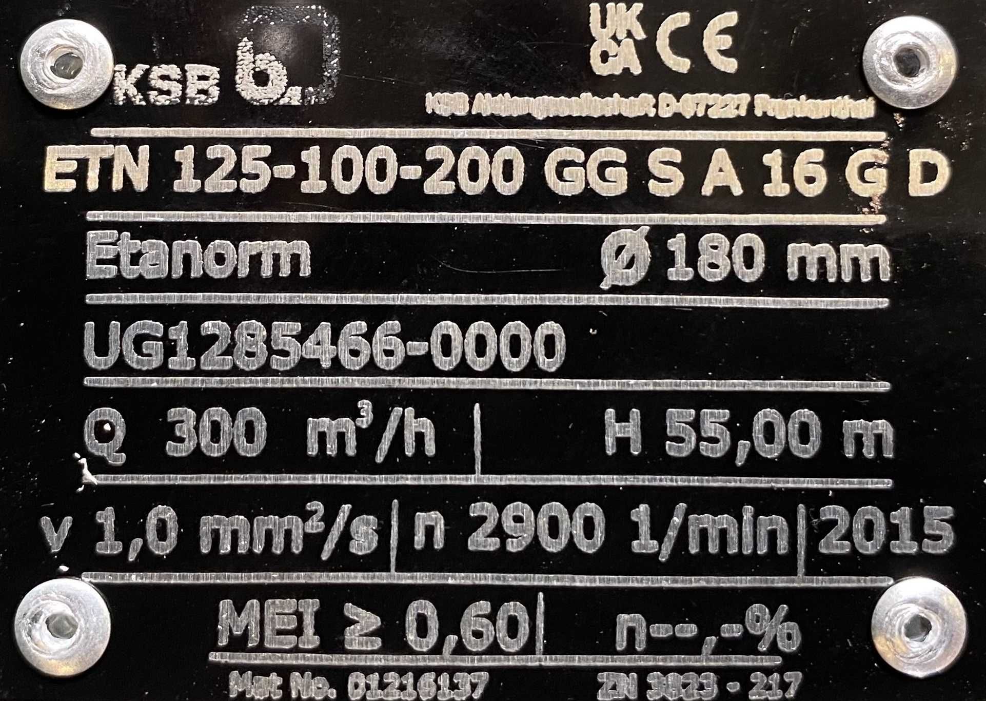pompa KSB 45kW 2960obr.