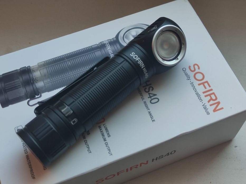 налобный фонарик sofirn hs40 nichia 519a 3500k +tir lens
