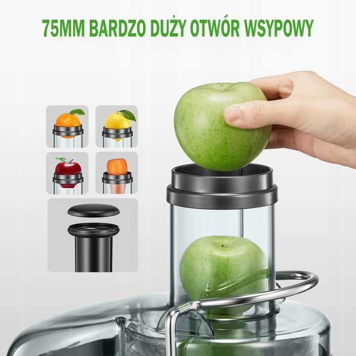 Sokowirówka do warzyw i owoców Aicok GS-328L  DUŻA MOC 800W