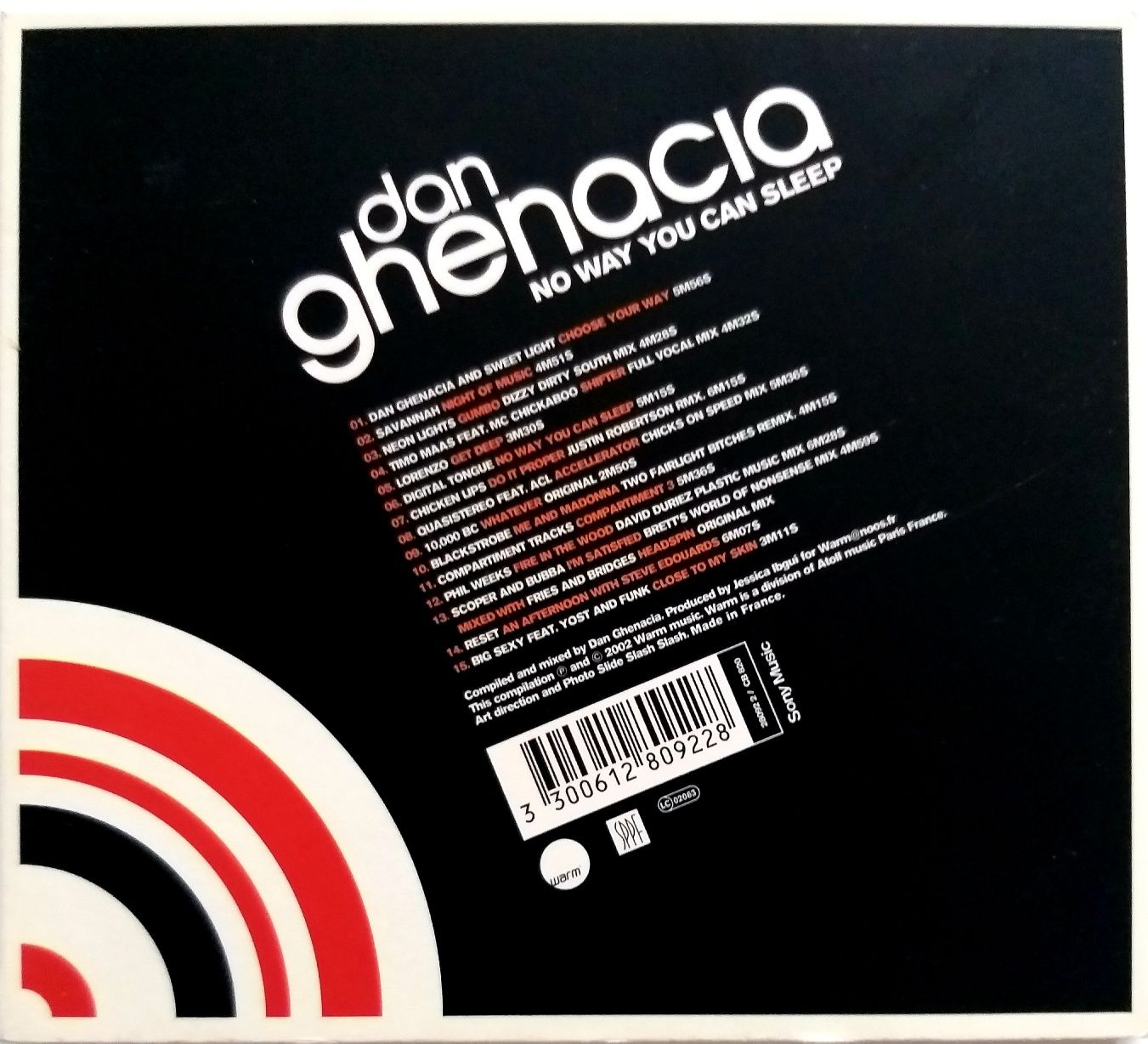 Dan Ghenacia No Way You Can Sleep 2002r