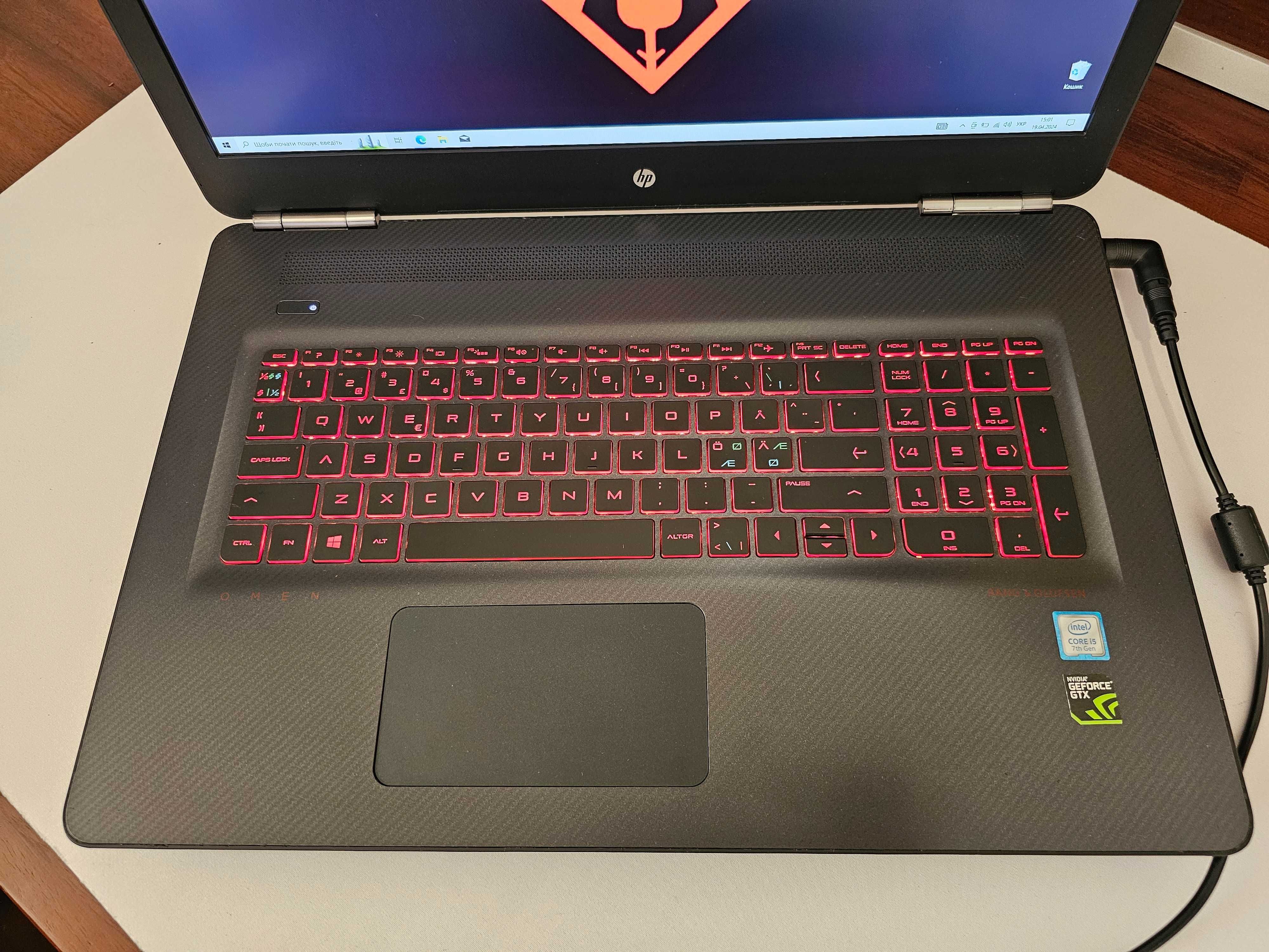 Ігровий ноутбук HP OMEN 1060 6GB