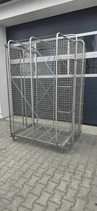 Kosz siatkowy gitterbox  kontener siatkowy klatka zamykany kosz