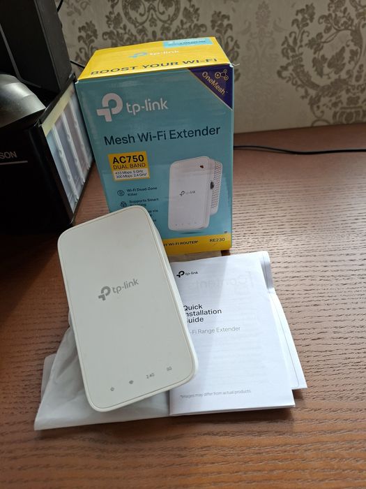 Усилитель сигнала wifi tp-link  AC 750 Mesh wifi Extender