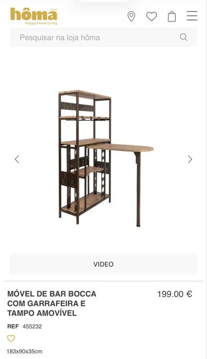 Movel bar com garrafeita