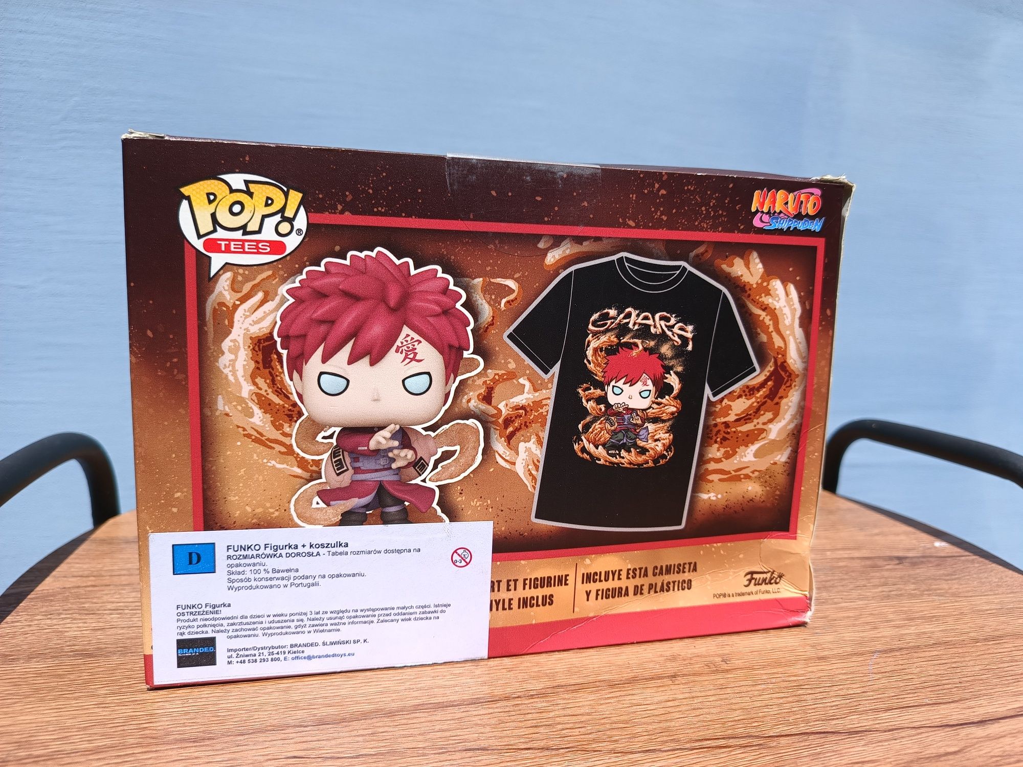 Gaara (Glitter) 728 + Koszulka ( L ) Naruto Funko POP & Tee