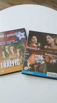 Filmy na DVD zestaw 2 szt. ,,Traffic" i ,,Podejrzany"
