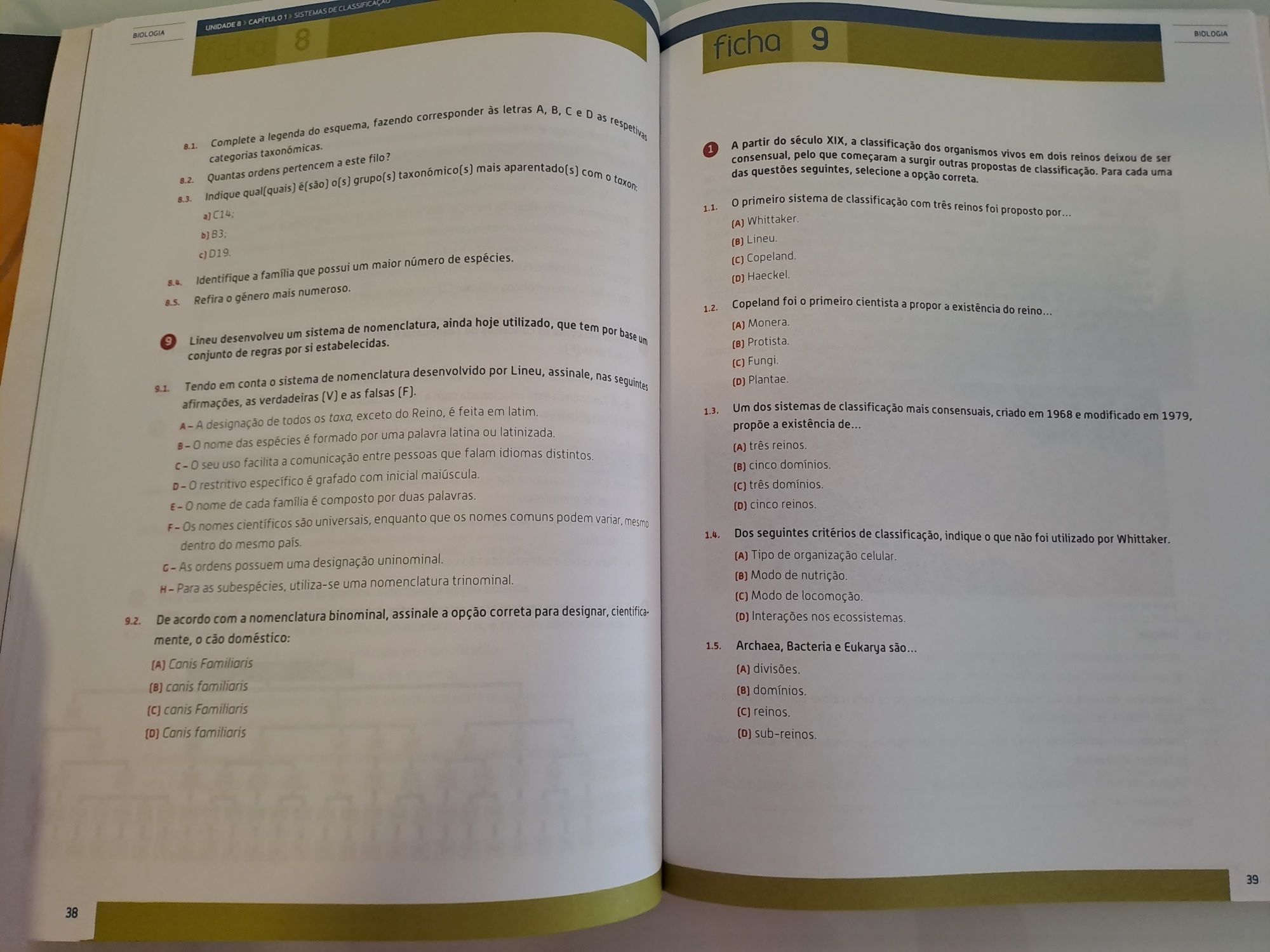Caderno de actividades Biologia e geologia 11° ano