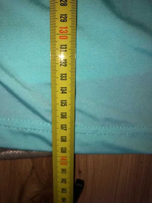 Miętowa długa sukienka 34/36 wieczorowa