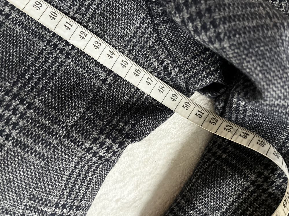 Zara garnitur w kratkę szary czarny obłędny modny jesień M 48 38
