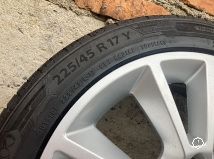 5-110 R17 + 225/45/17