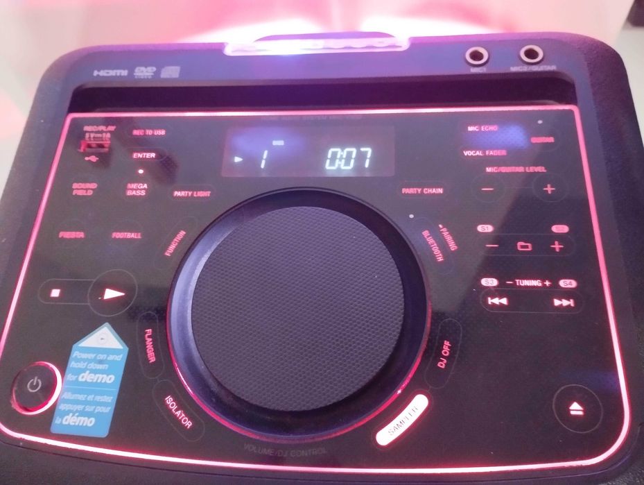 Głośnik przenośny SONY MHC-V50D 120W, bluetooth, DVD/CD