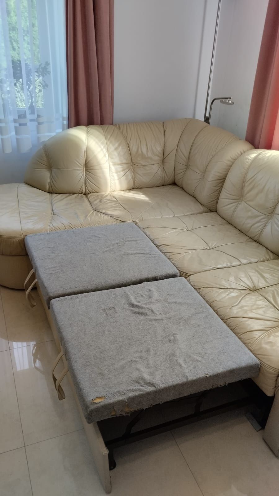 Elegancka sofa skórzana 250x190