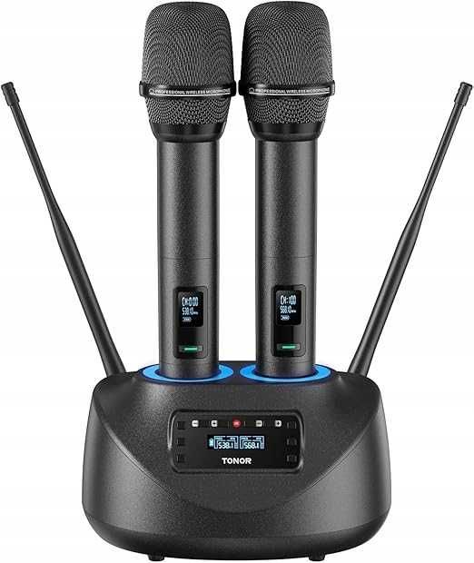 Mikrofony bezprzewodowe Bluetooth UHF karaoke, DJ, wesele Tonor TW790