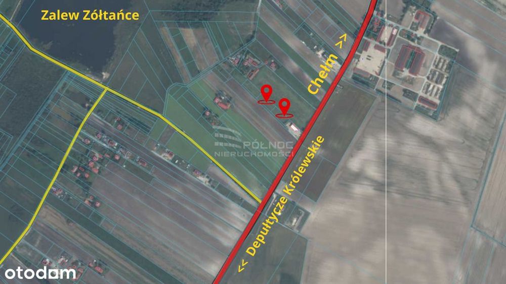 Dwie działki budowlane przy zalewie Zółtańce