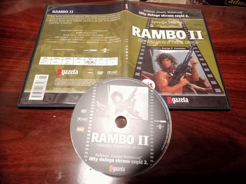 Sylwester Stallone Rambo II pierwsza krew część druga