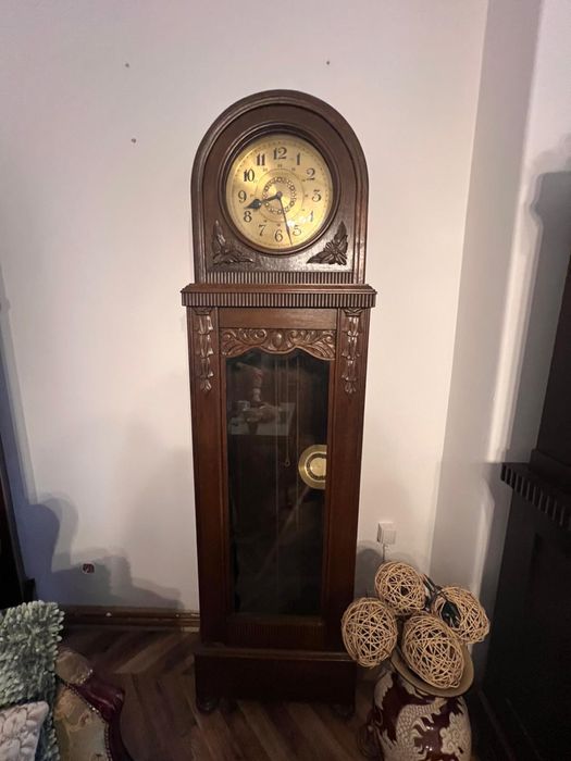 Zegar Embee stojacy mechaniczny retro stary niemiecki vintage