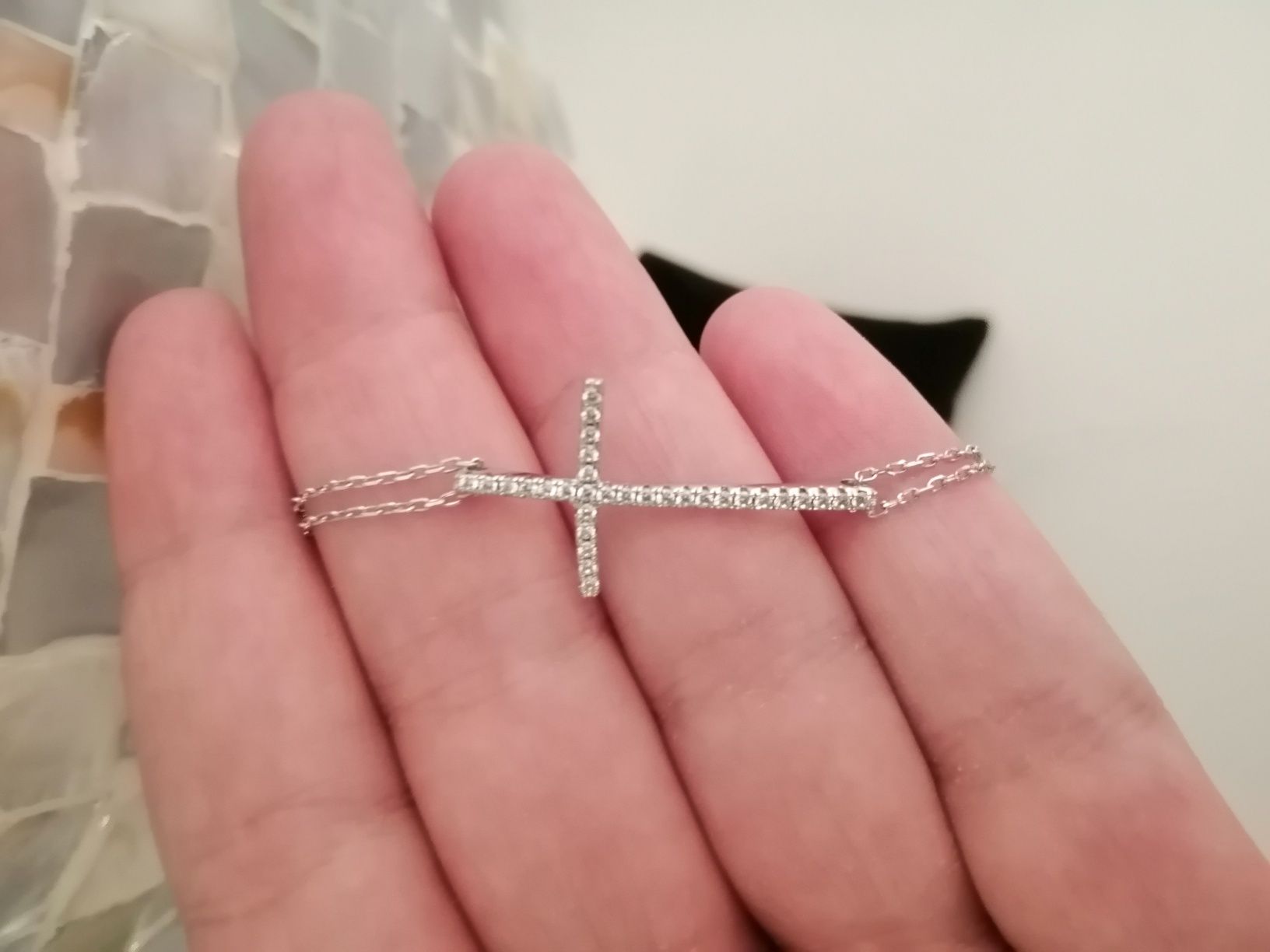 Pulseira de prata com zircónias