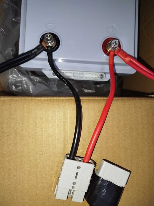 Високострумовий 2-контактний роз'єм живлення з кабелем для акумулятора