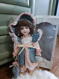 Nowa Piękna lalka porcelanowa kolekcjonerska certyfikat Leonardo Colle