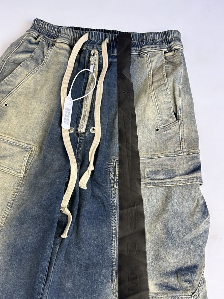 Rick Owens cargo jeans baggy faded archive opium джинси широкие карго