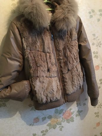Куртка зима с натуральный мех