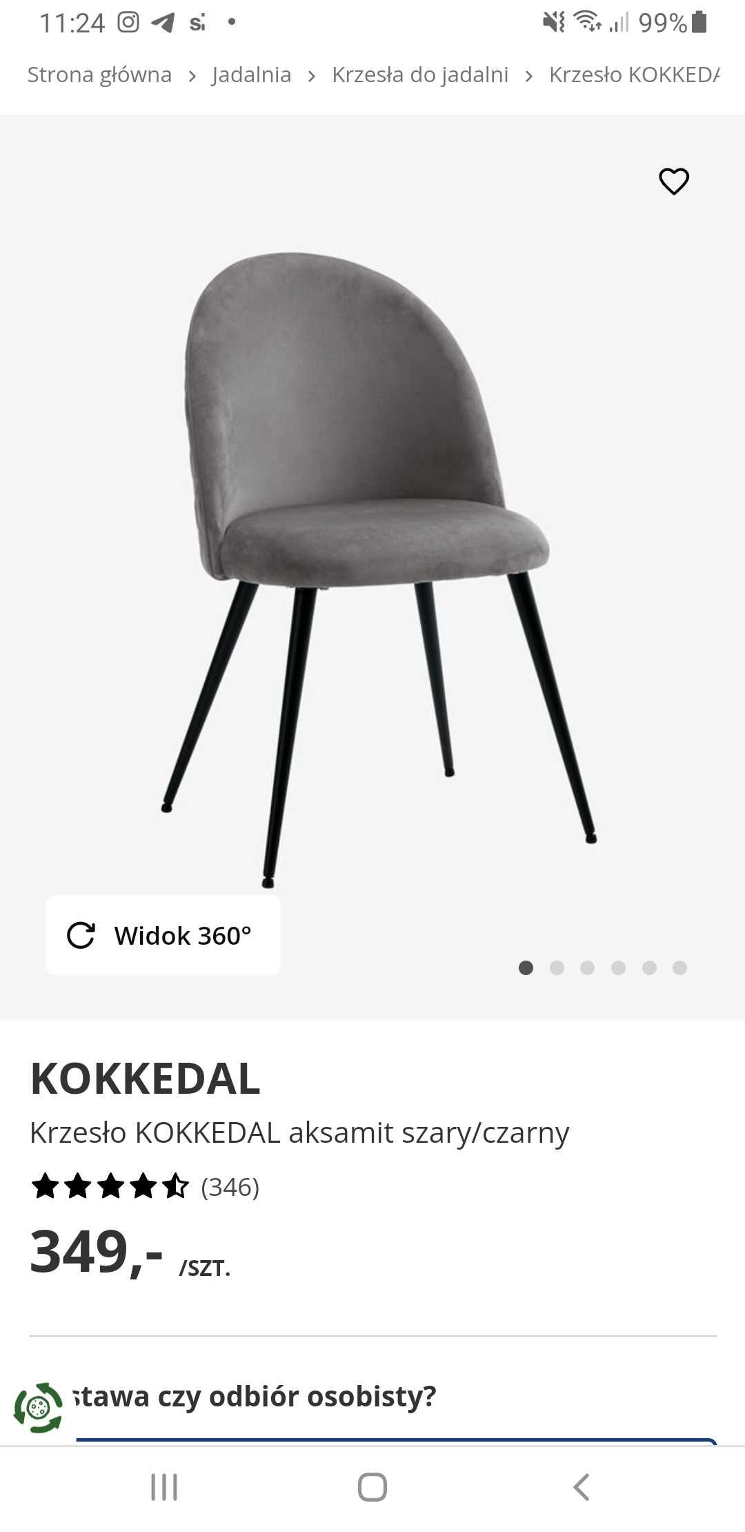 Tapicerowane krzesła