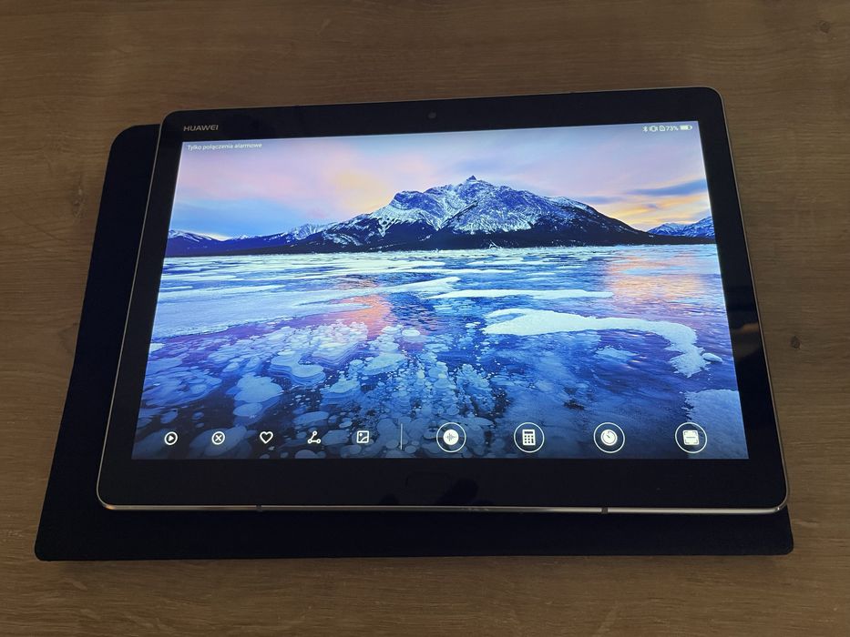 Tablet Huawei MedaPad M3 Lite 10 z etui HAMA i stojakiem - super stan