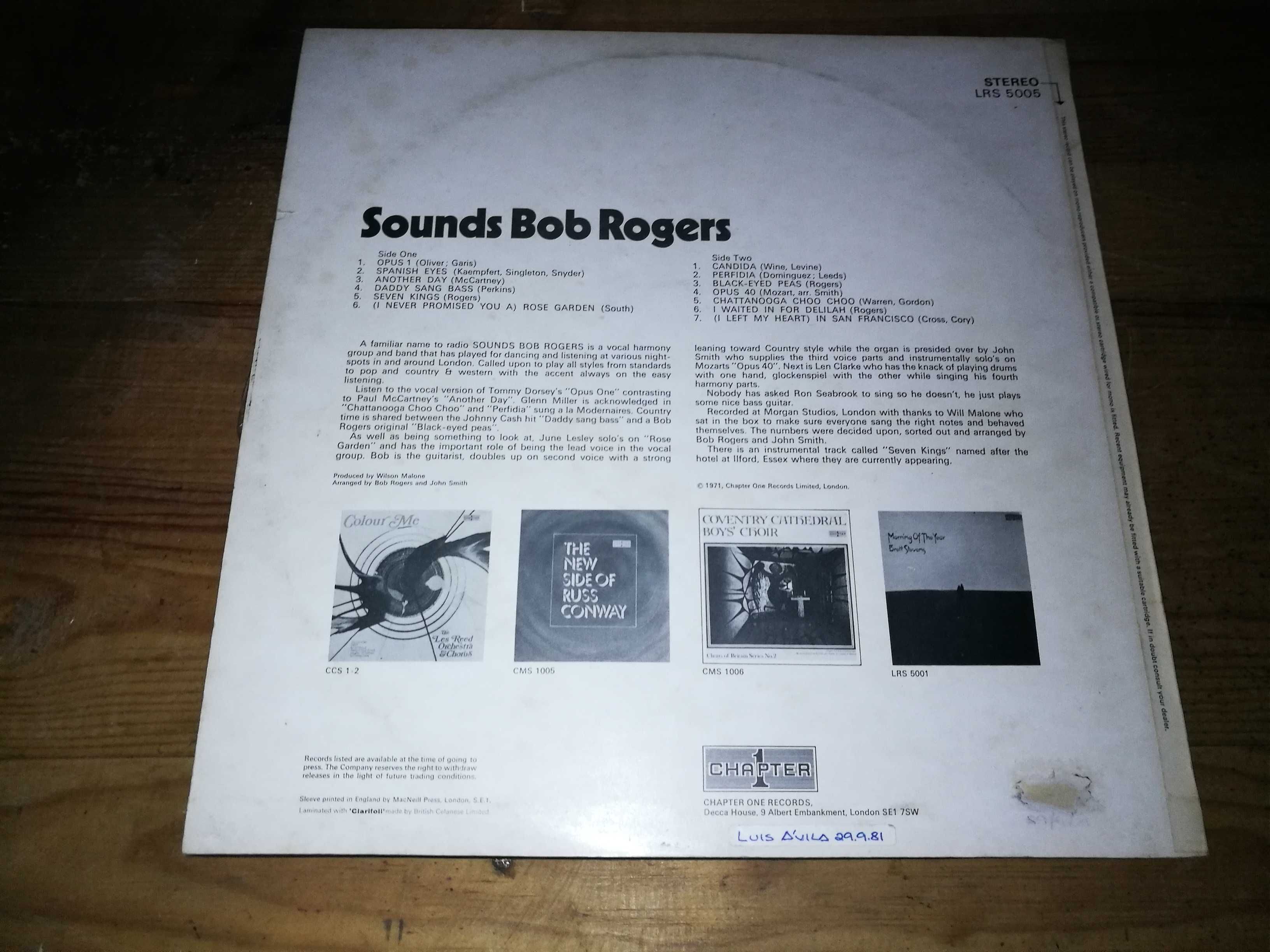 BOB   ROGERS - Sounds LP