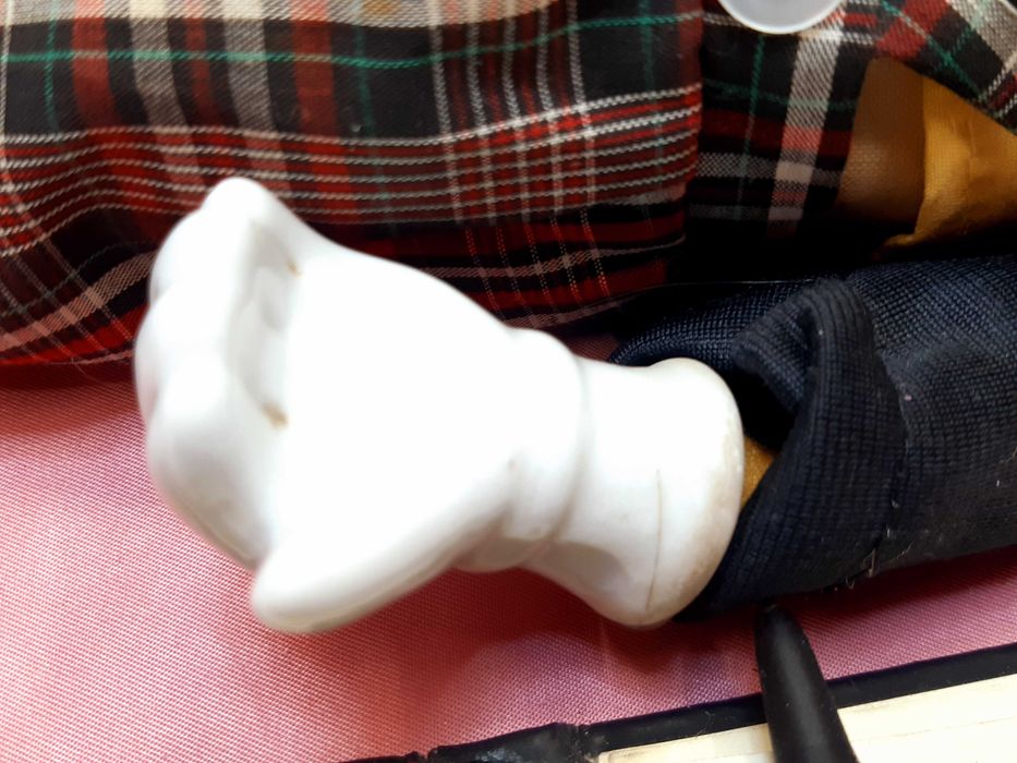 stara lalka clown klaun z mechanizmem uszkodzona