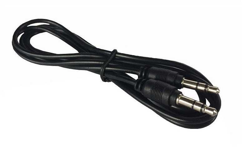 Kabel mini jack 3,5mm audio stereo 1m czarny * Video-Play Wejherowo