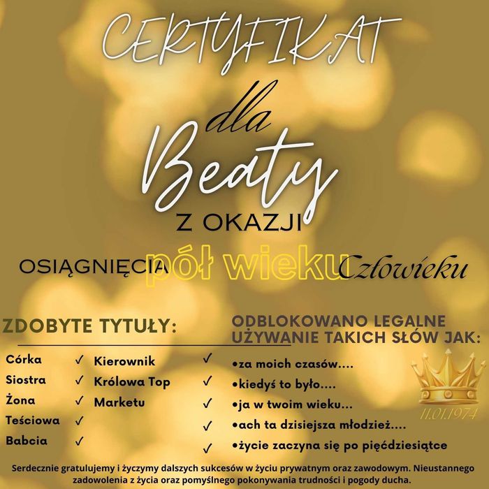 Kartki urodzinowe, certyfikaty, dyplomy, zaproszenia