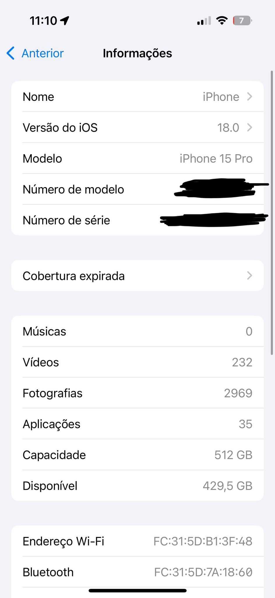 Iphone 15 Pro 512GB COMO NOVO (LER DESCRIÇÃO)