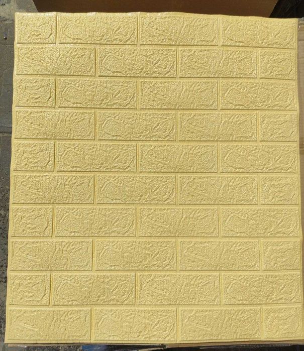 РЕАЛЬНІ ВІДГУКИ Самоклеящиеся 3Д панели самоклеючі 3D панелі Беж Цегла