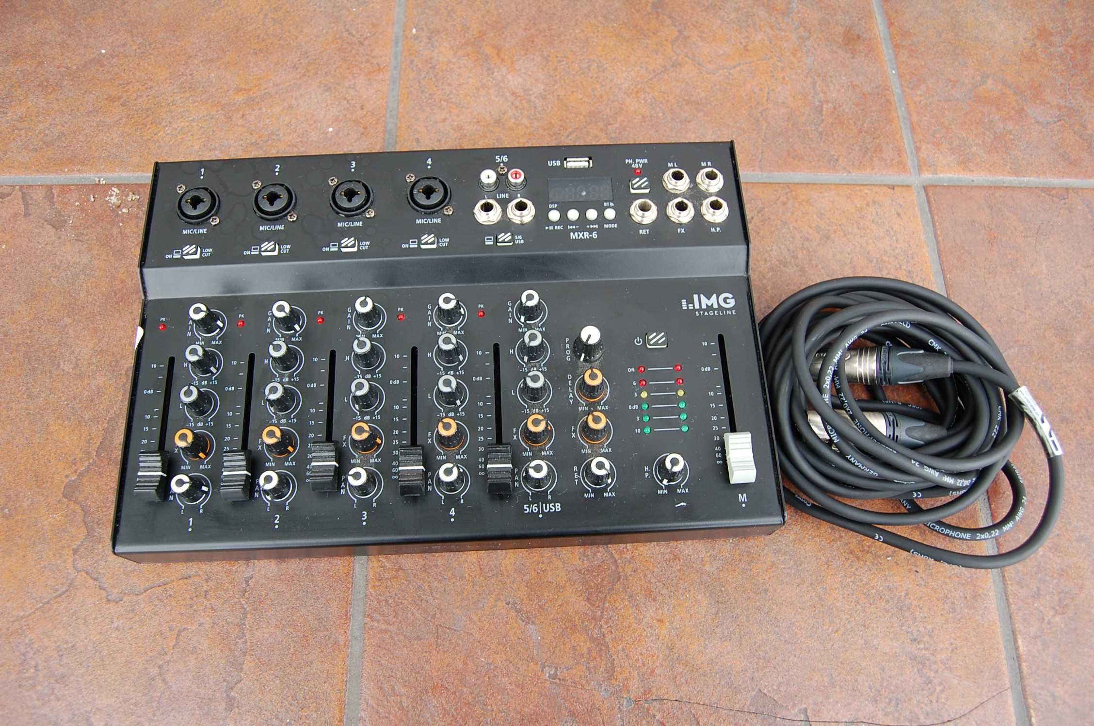 6-kanałowy mikser audio IMG STAGELINE MXR-6