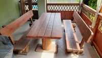 Stół z ławkami typu górskiego na taras.