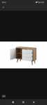 Komoda PIASKI PRIMO 107x40x83 cm styl skandynawski JAK NOWA