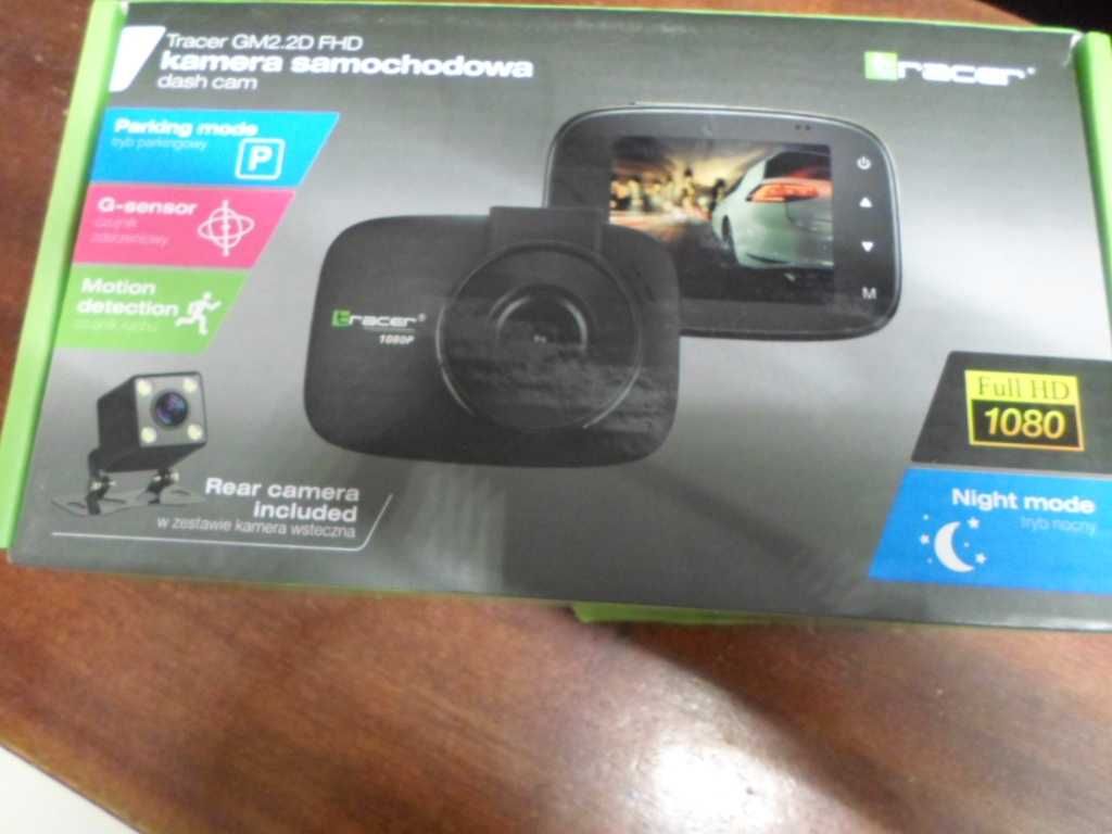 Kamera samochodowa tracer GM2,2D FHD nowy kpl,zaplombowany